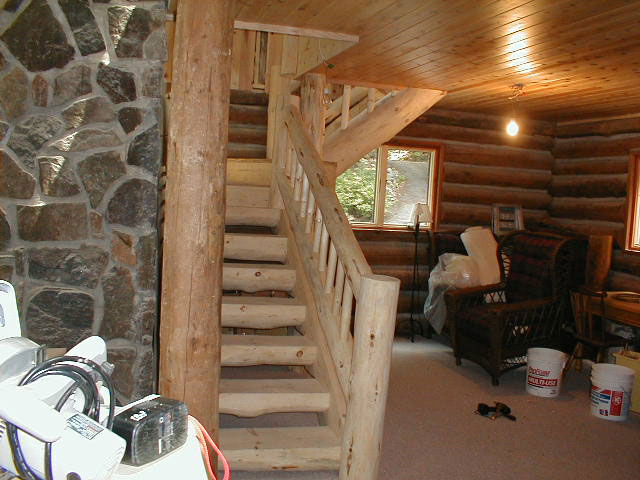 Log Stairs